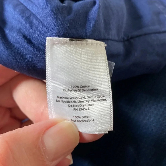 Vineyard vines navy strapless romper 100% cotton size XS - Picture 8 of 12